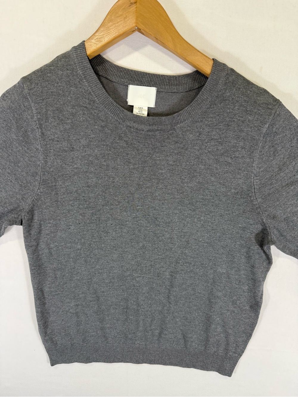 H&M Men’s Heather Gray Crewneck Sweater